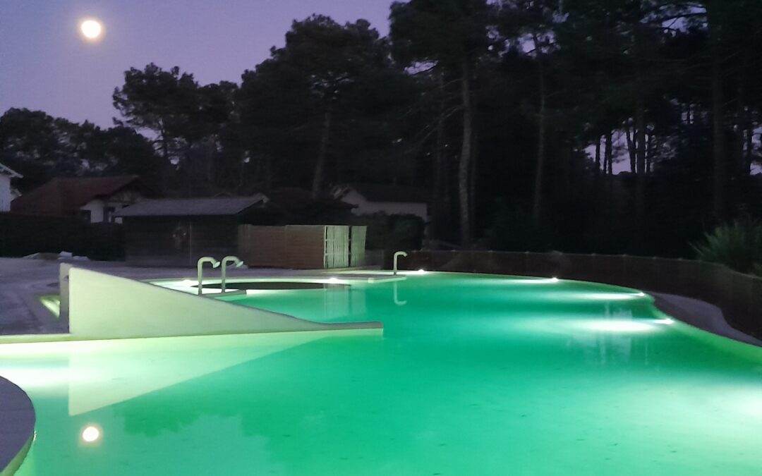 Modernisation d’une piscine de résidence à Lacanau