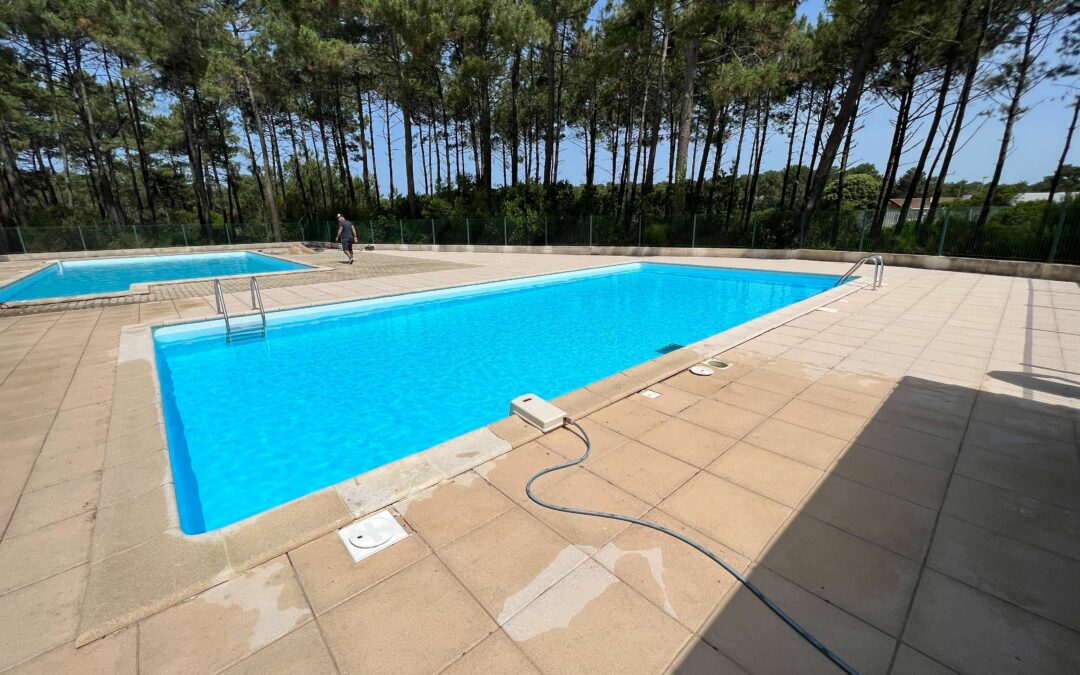 Membrane armée piscine de résidence Lacanau