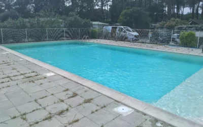 Rénovation piscine du camping à Lacanau