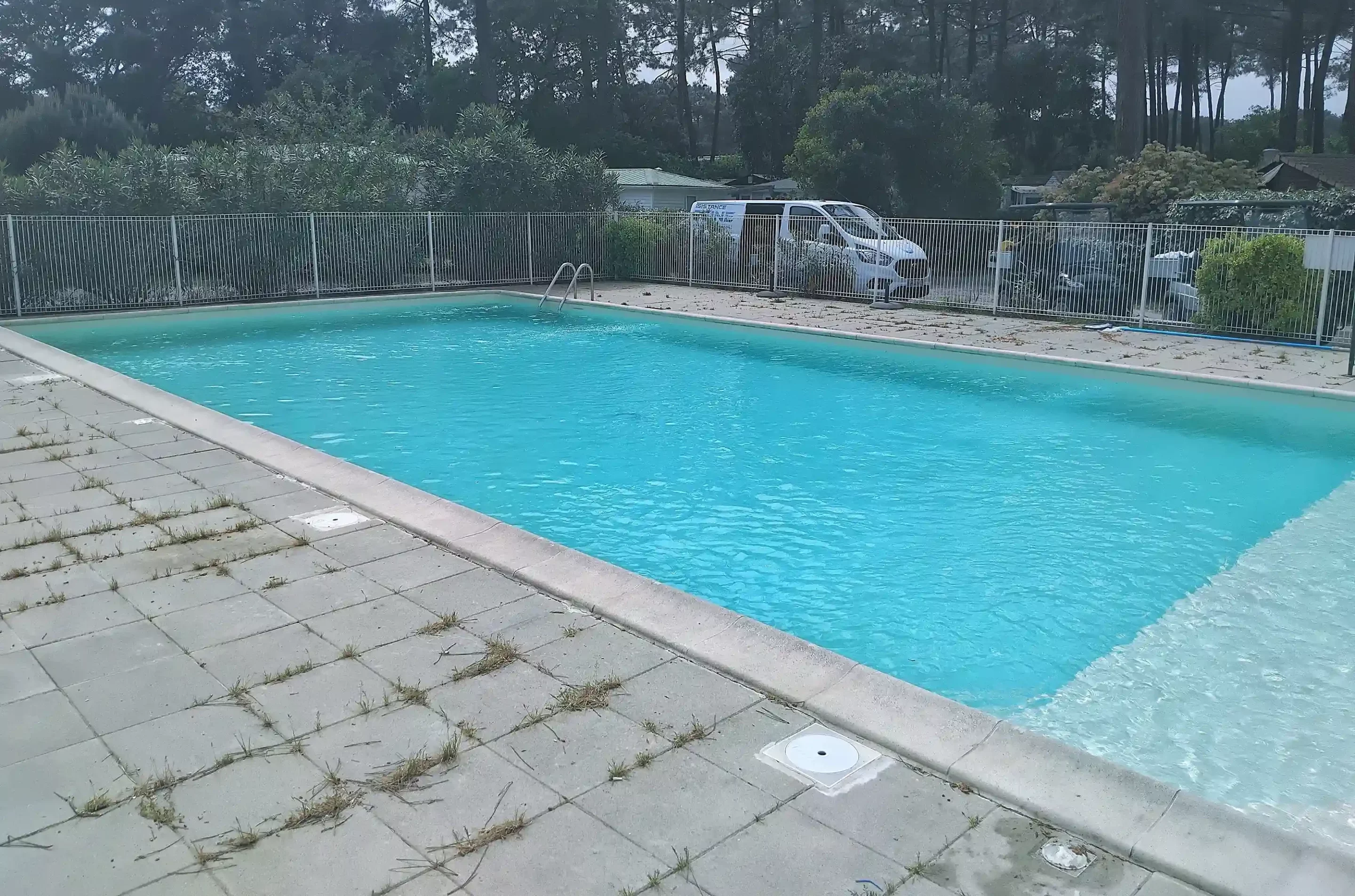 Rénovation piscine du camping à Lacanau