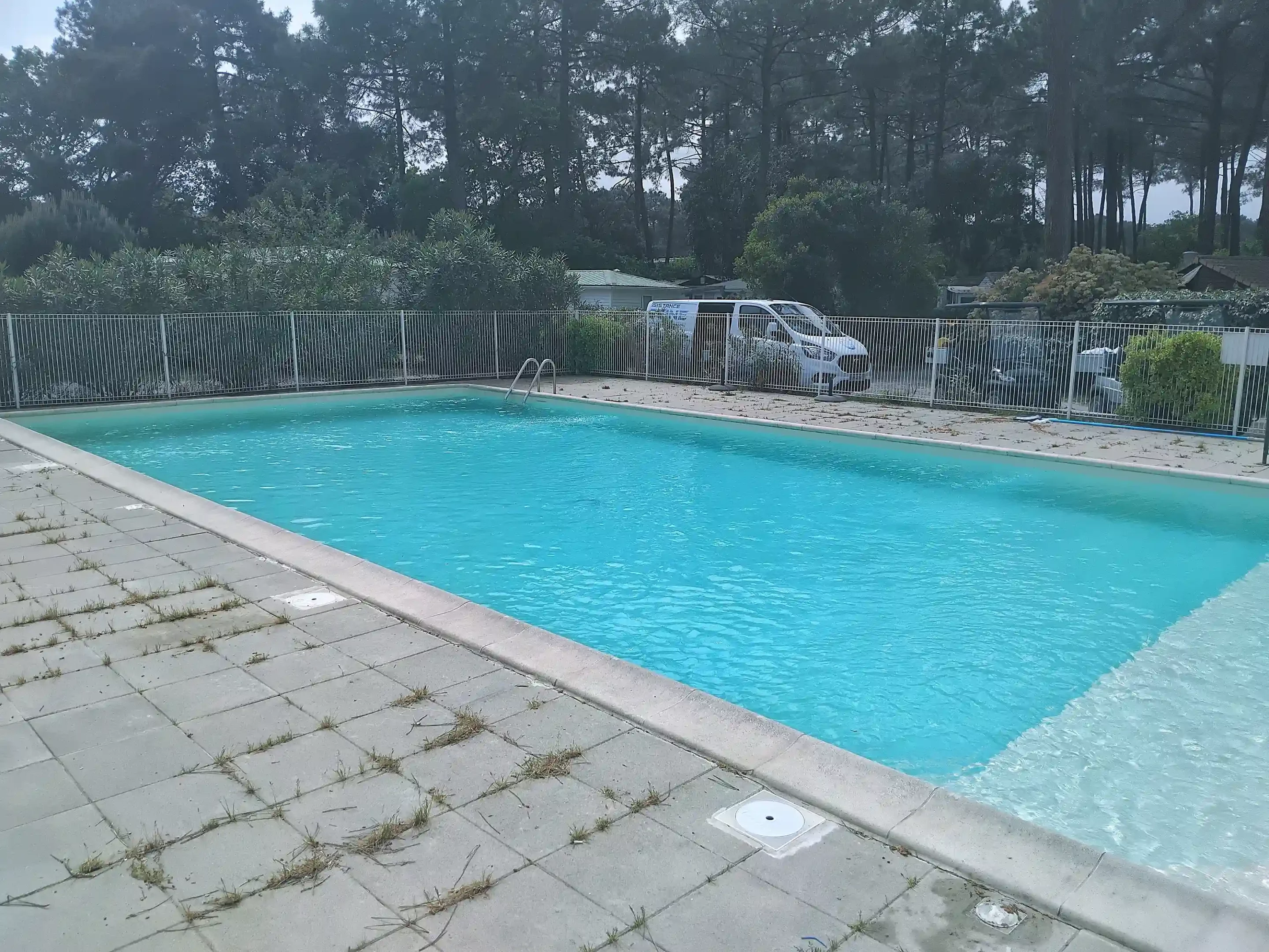Rénovation piscine du camping à Lacanau