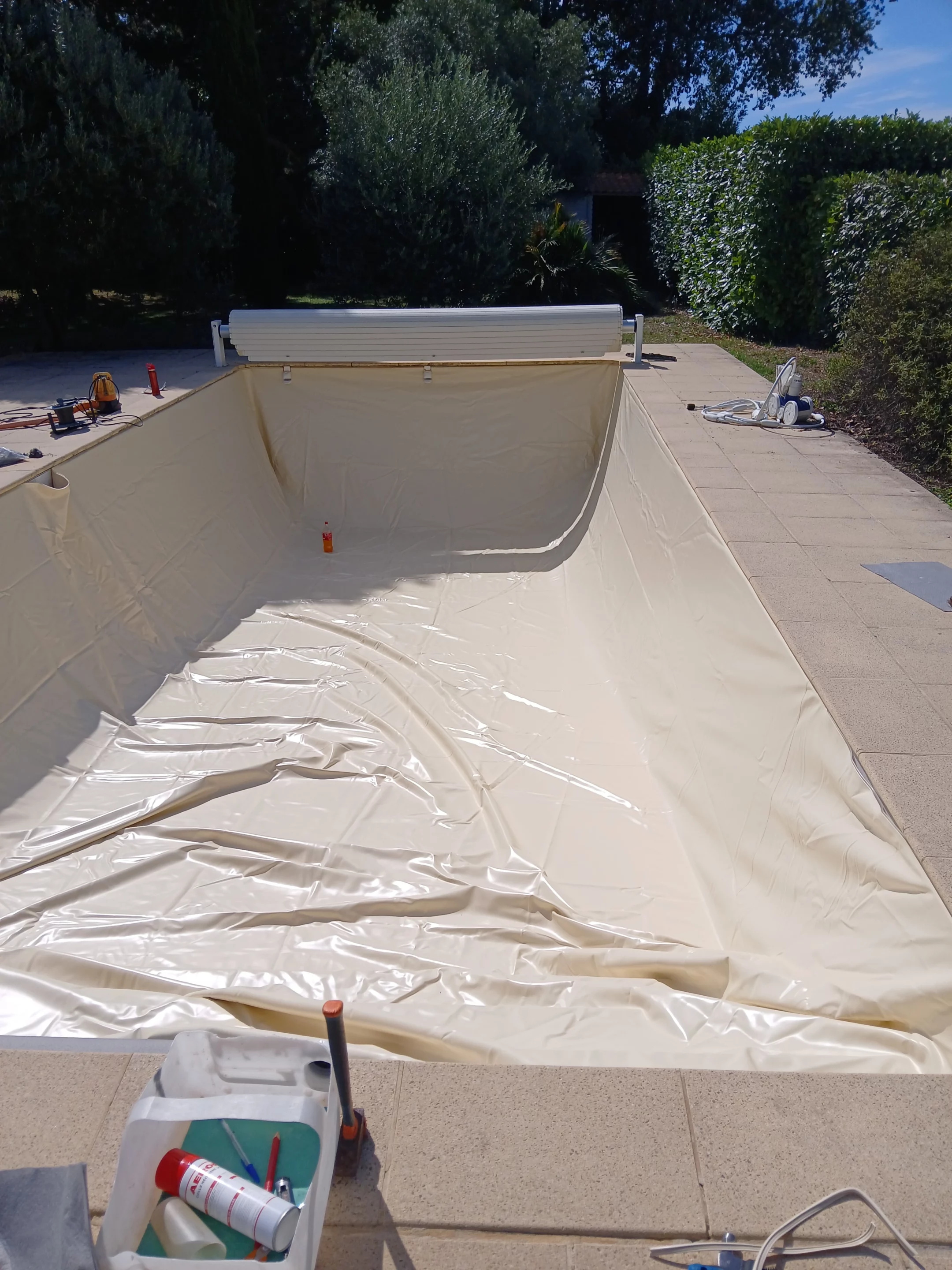 Changement de liner à Avensan