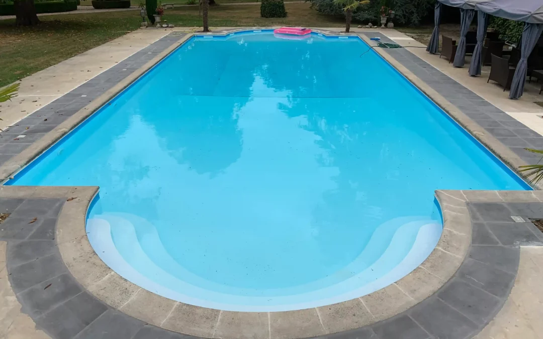 Rénovation piscine de château à Saint-Loubès