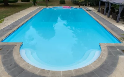 Rénovation piscine de château à Saint-Loubès