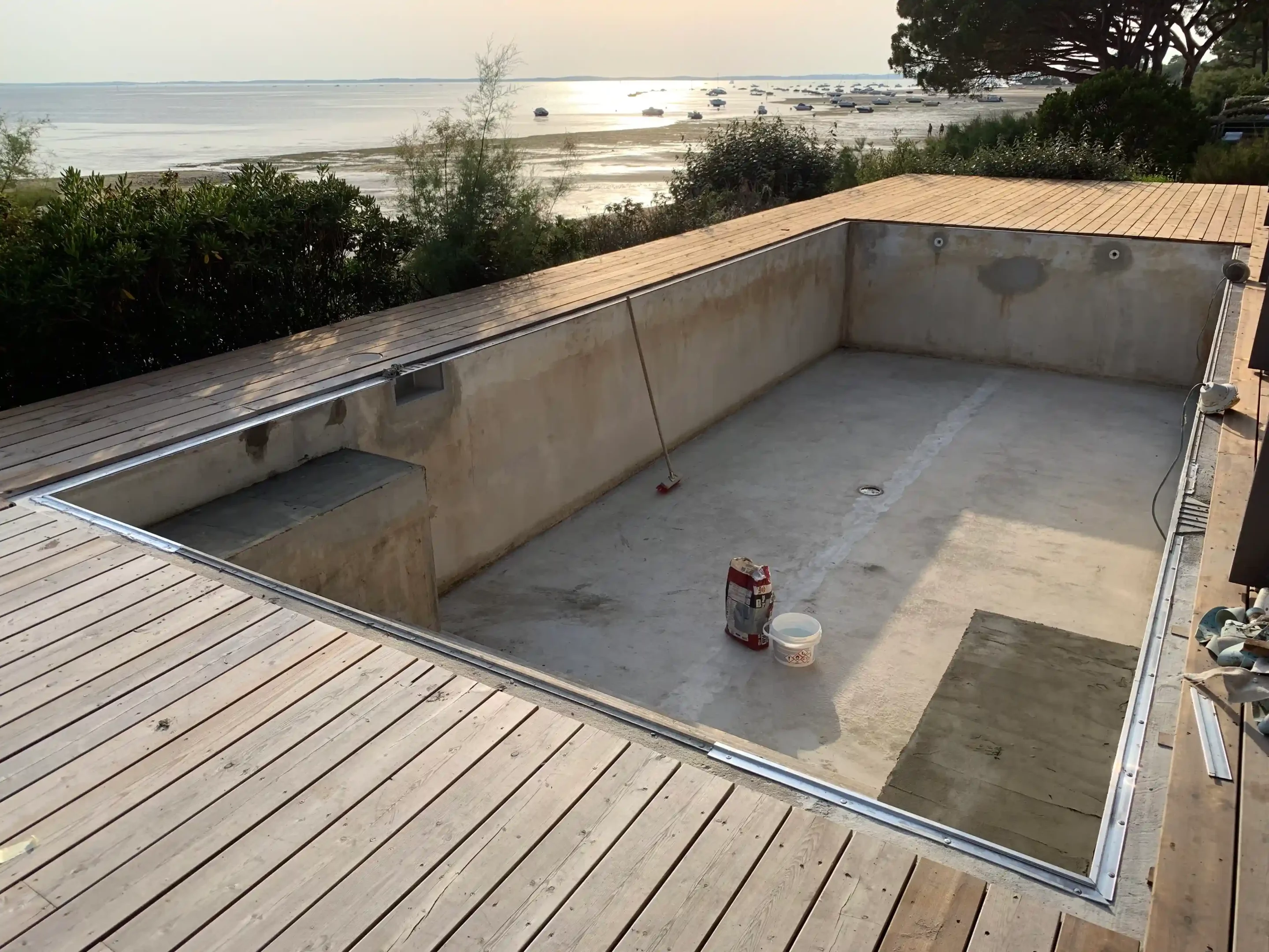 Rénovation complète d'un bassin à Lanton