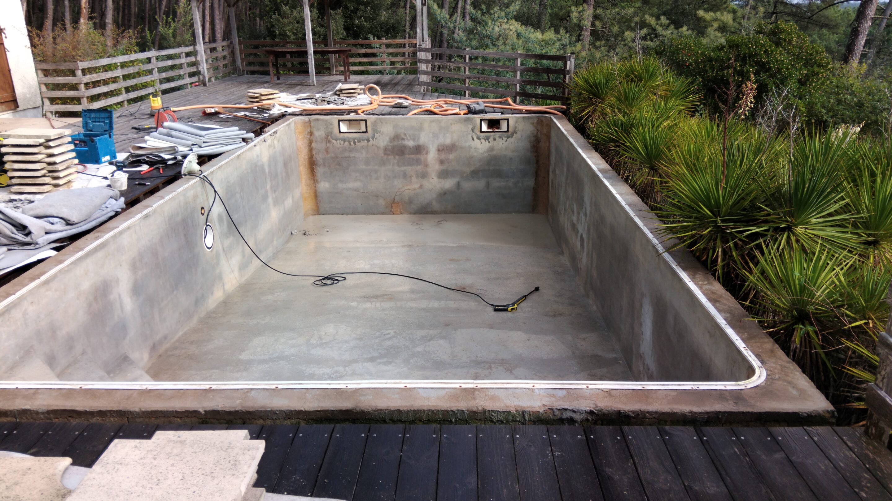 Rénovation piscine à Lacanau