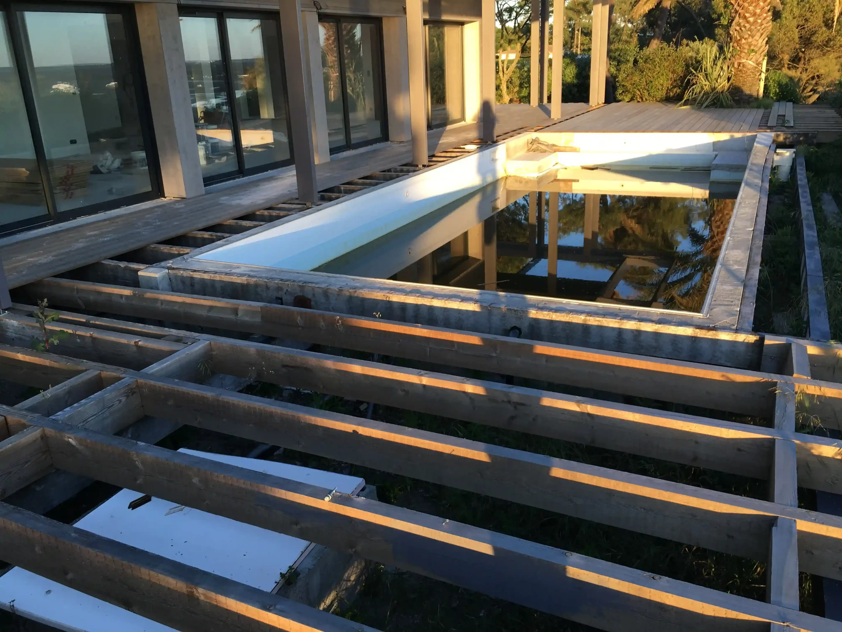 Rénovation complète d'un bassin à Lanton