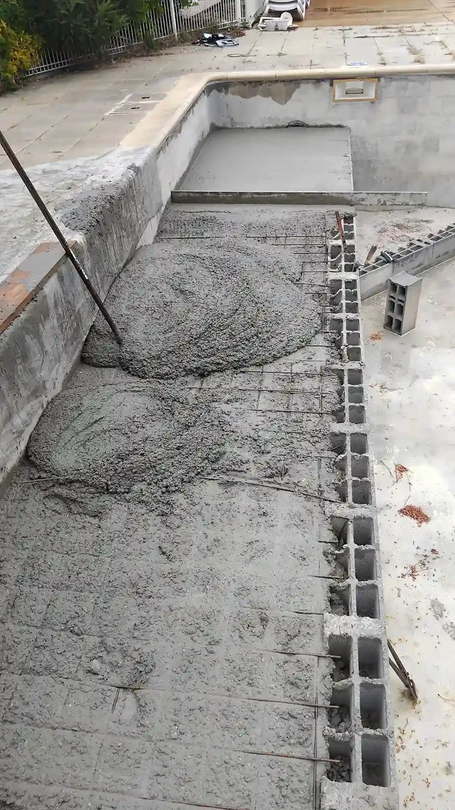 Rénovation piscine du camping à Lacanau