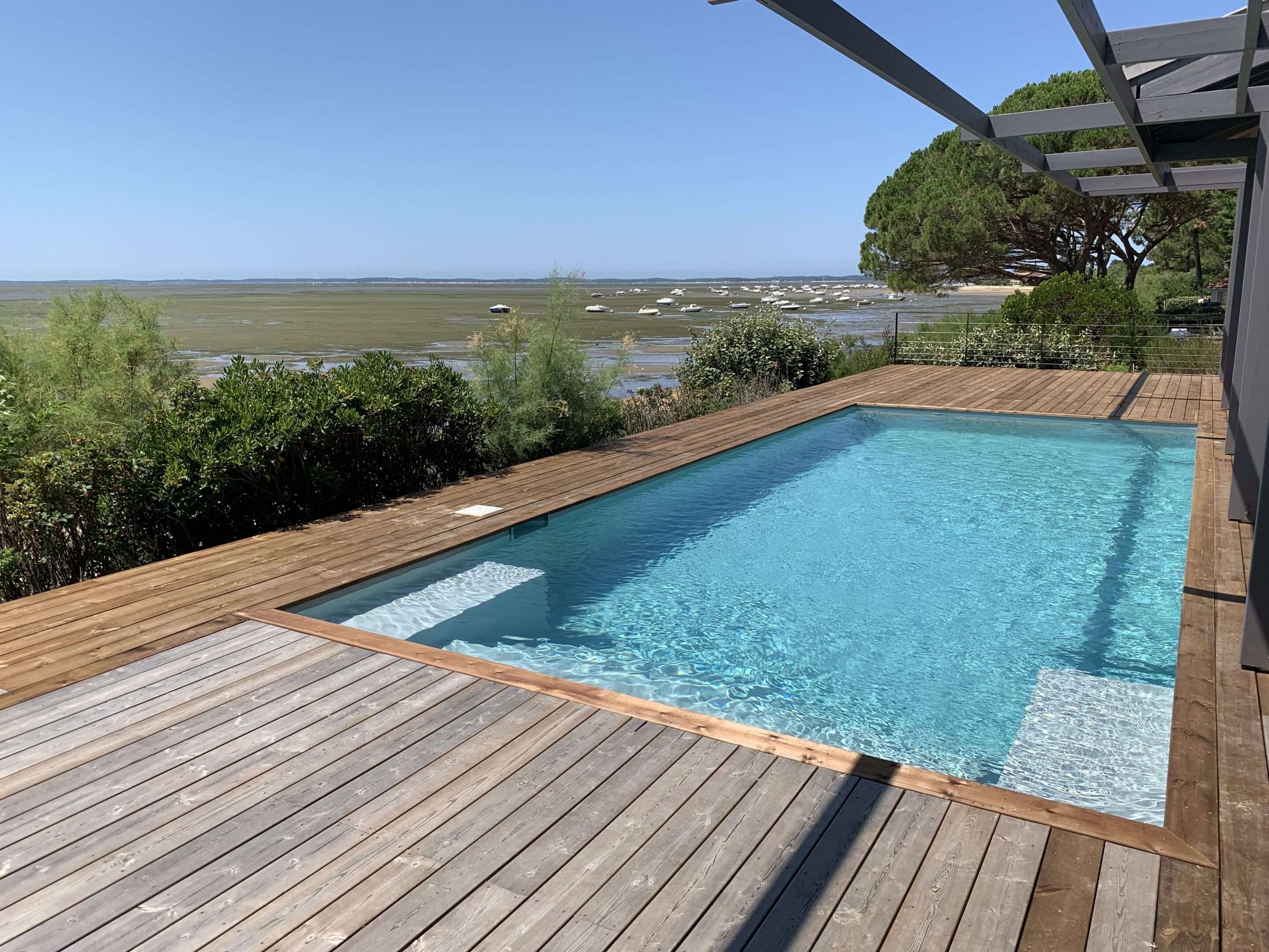 Rénovation complète d'un bassin à Lanton